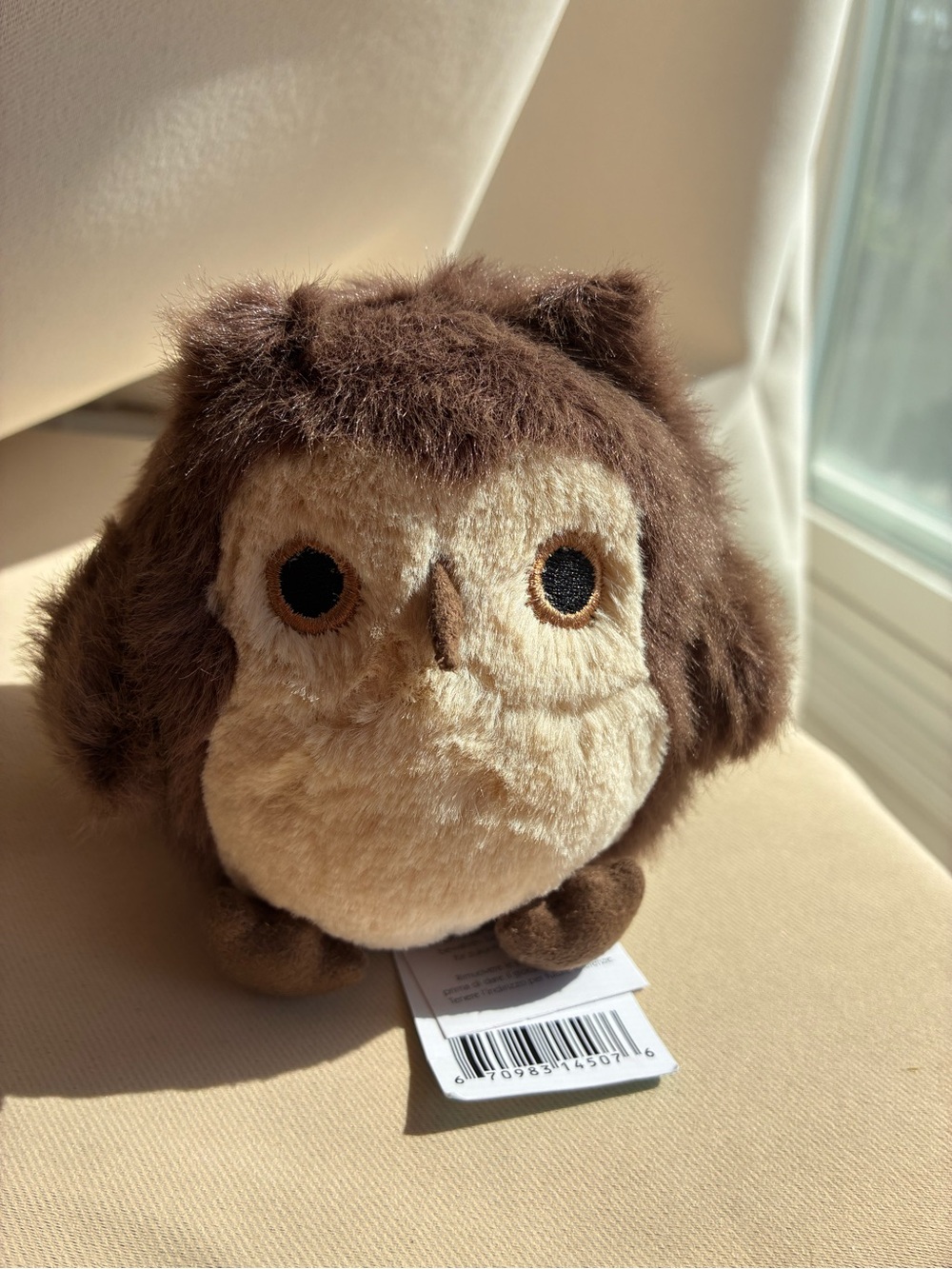 Jellycat Plush Brown and CreamOwl Small brand new with tag